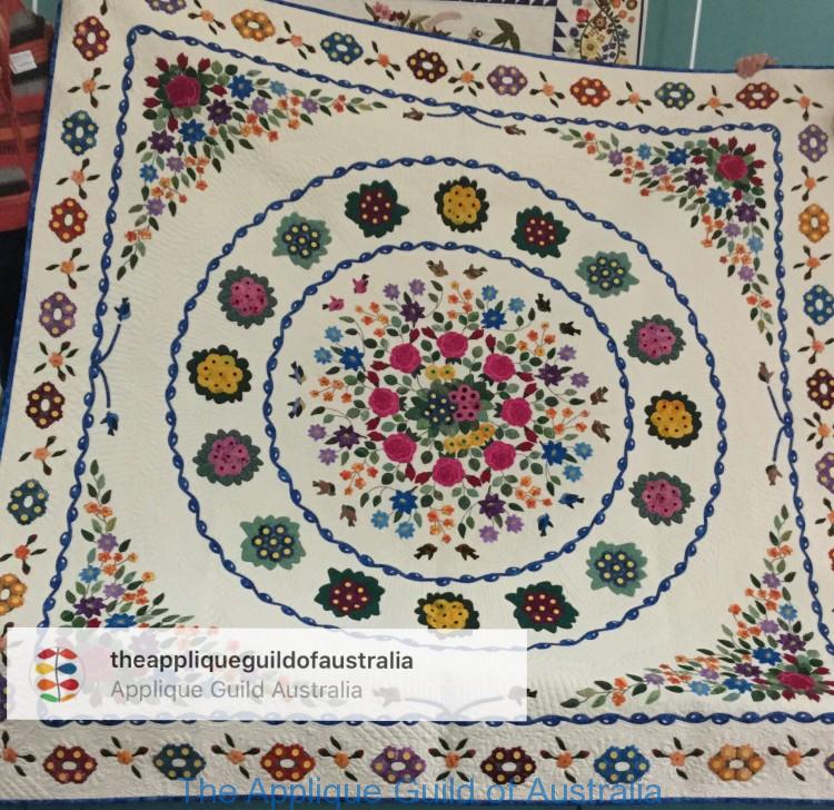 "Birds and Roses" by Jean MacDonald...pattern by Margaret Docherty.