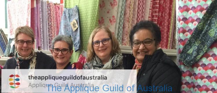 Margaret Mew, Judy Newman and Irene Blanck chat needles 