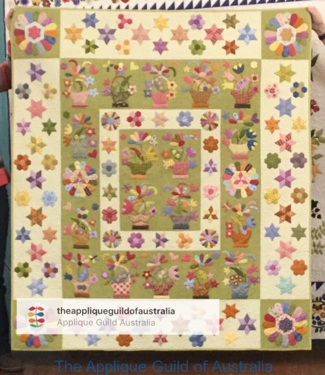 "English Baskets in Springtime" by Maree StClair...loosely based on a pattern from Threadbear.