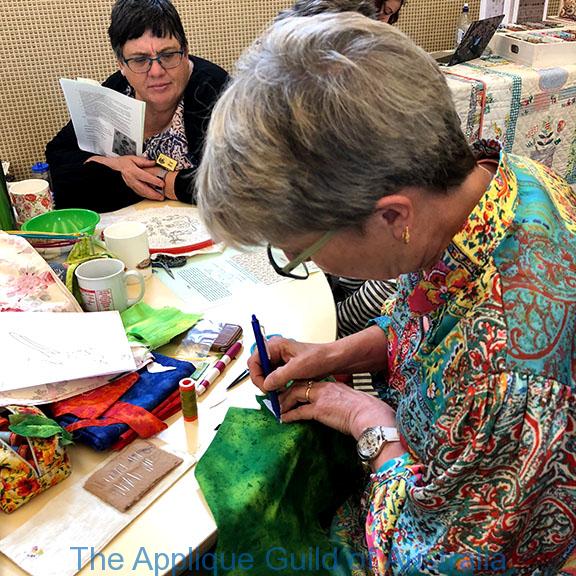 image of Veronique demonstrating Blended applique